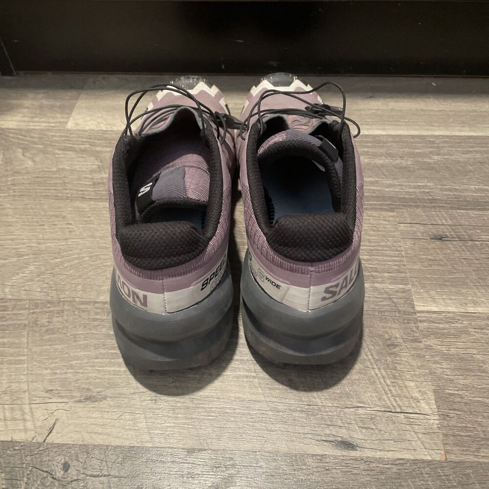 Salomon Speedcross 6 Women’s 8 Moonscape Purple Trail Running Shoes 417632 READ - Picture 2 of 9